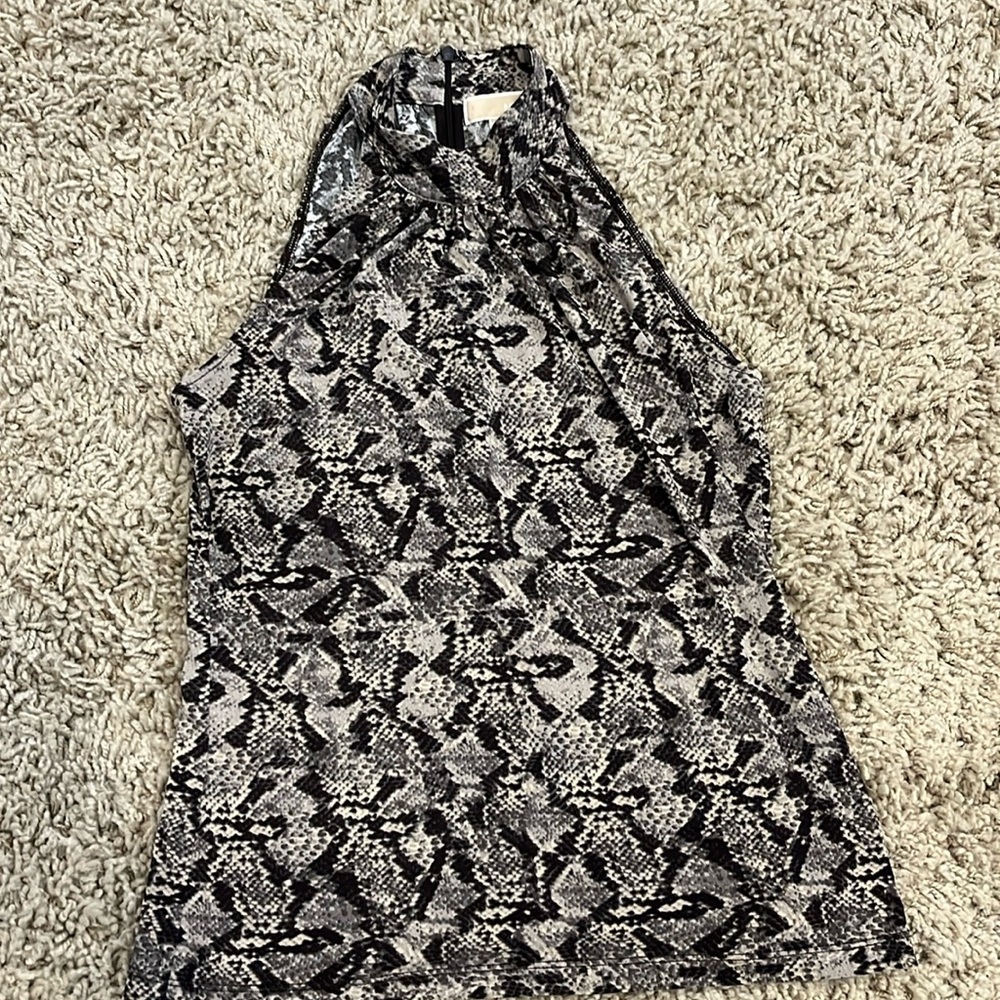 Michael Kors snakeskin print sleeveless top